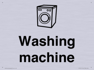 Dementia washing machine sign